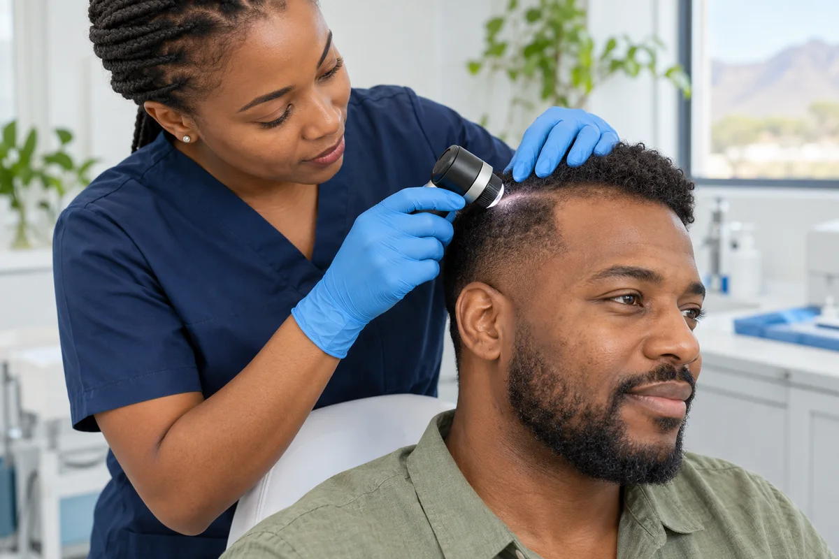 Illustrative hair and scalp assessment